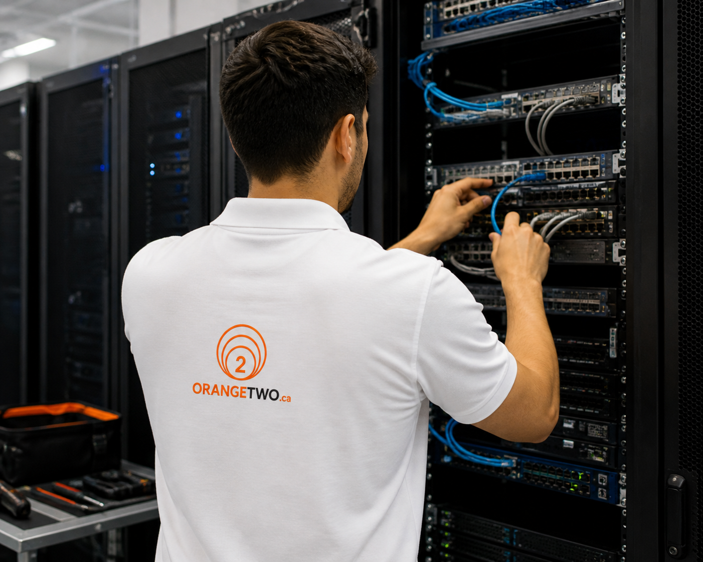 Professional cabling work